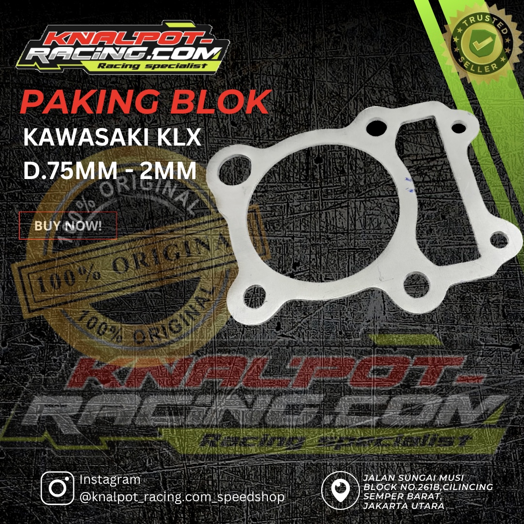 PAKING BLOK KAWASAKI KLX D.75MM - 2MM
